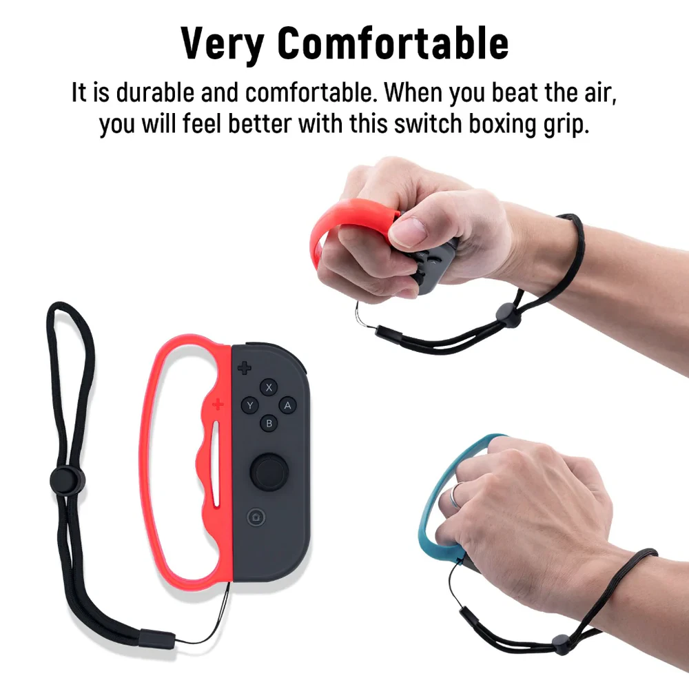 Nintnedo Switch Boxing Joycon Grip Holder - Boxing/Exercise Strap &grip for Nintendo OLED & Nintendo Gen 2/1 Joy-con