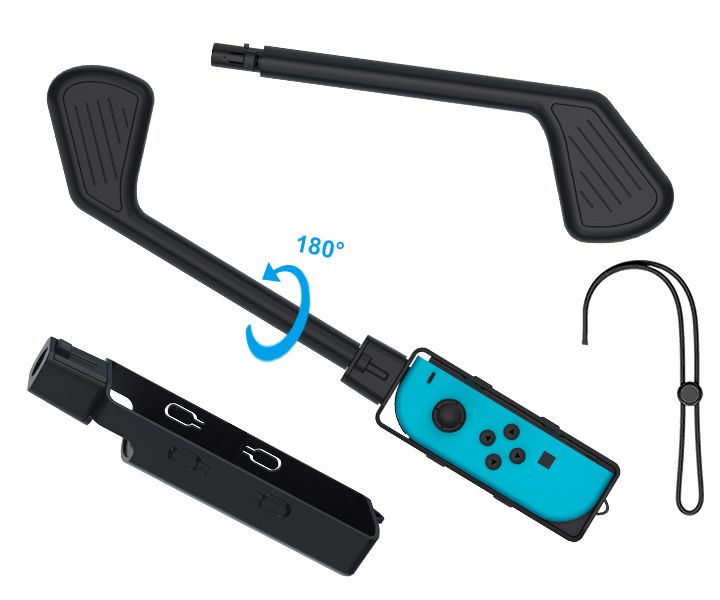JYS Golf Clubs Joycon Holder - Pack of 2 - Realistic Golf with Joy-cons controllers - Nintendo OLED and Nintendo Gen 2&1