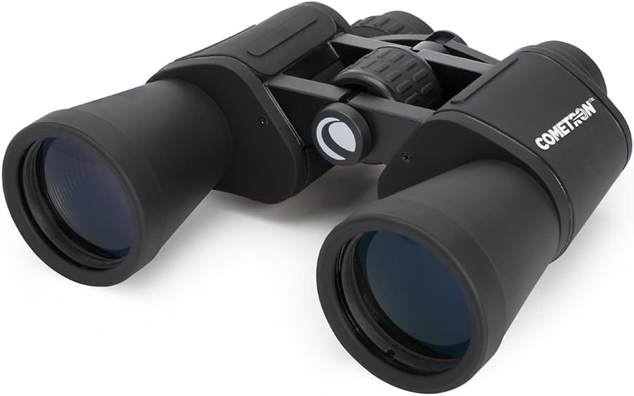Celestron Cometron Portable, Lightweight 7x50 Binoculars, 7x Magnification, Black (71198)