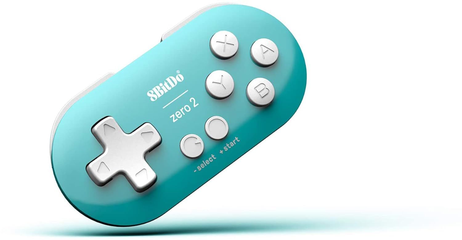 8Bitdo Zero 2 Bluetooth Gamepad Keychain Sized Mini Controller for Switch, Windows, Android, macOS & Raspberry Pi