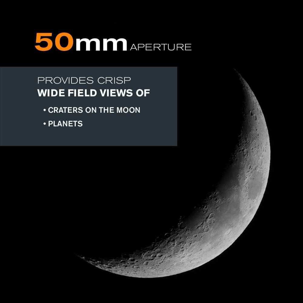 Celestron PowerSeeker Telescope, Black, Manual Alt-Azimuth Telescope for Beginners - Compact and Portable