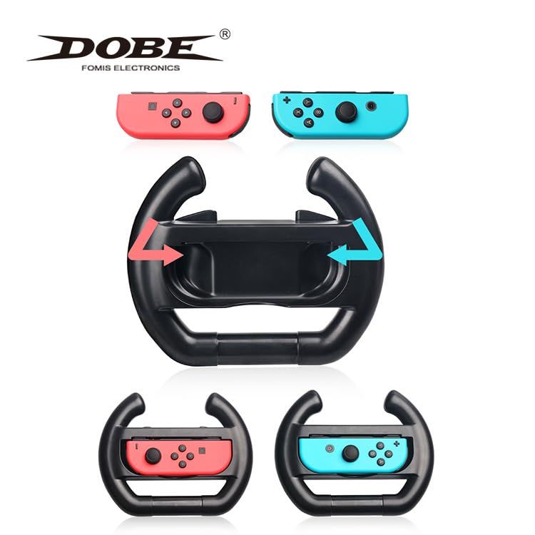 DOBE Nintendo Switch Joycon Steering Wheel - 2-Pack - Joycon Handle Racing Wheel Grip - Switch OLED & Gen 1/2