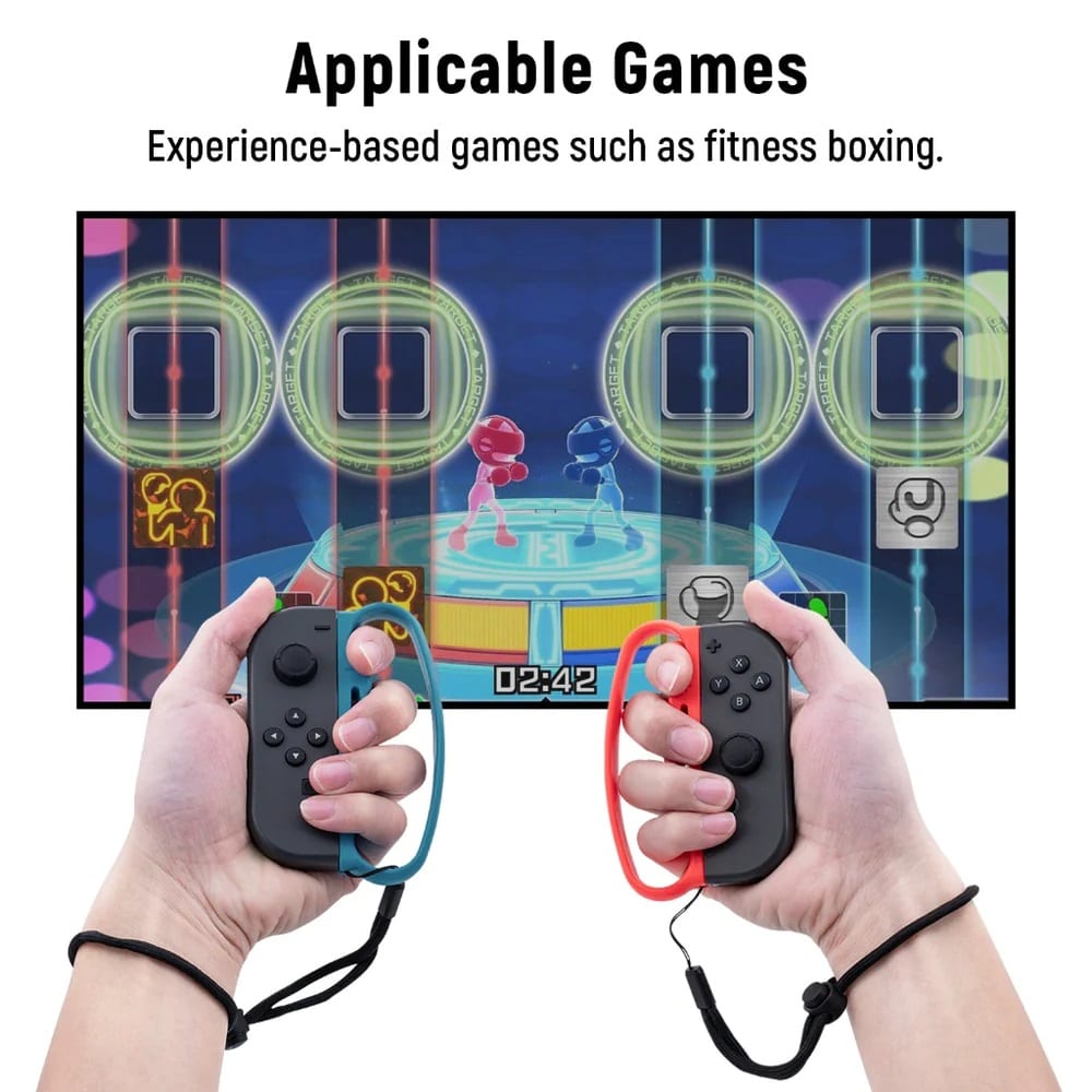 Nintnedo Switch Boxing Joycon Grip Holder - Boxing/Exercise Strap &grip for Nintendo OLED & Nintendo Gen 2/1 Joy-con