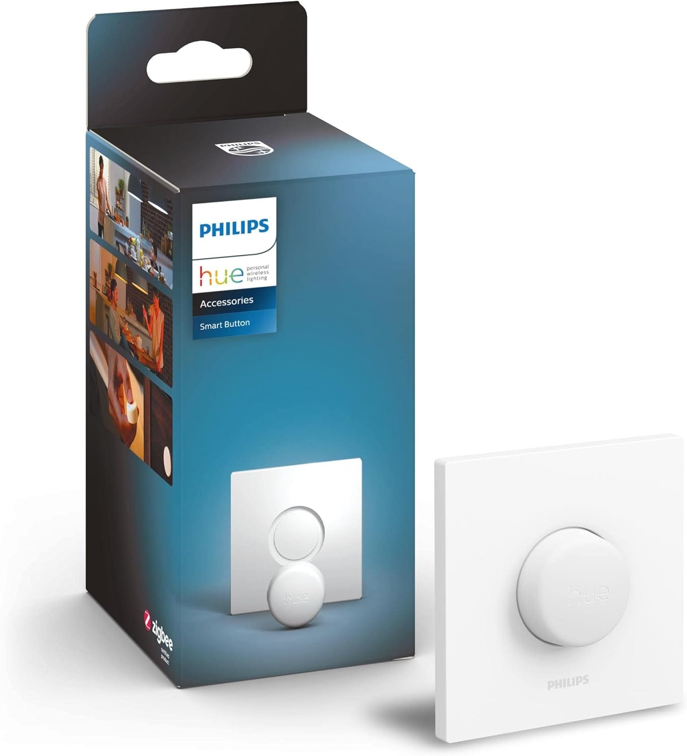 Philips Hue Smart Button Smart Switch Lighting Accessory. Wireless Control of Home Lights, Livingroom, Bedroom