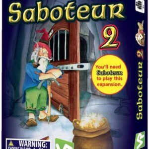 Saboteur 2 Game Expansion - Dwarves, gold mining, stealing Sabos and multi player family fun game