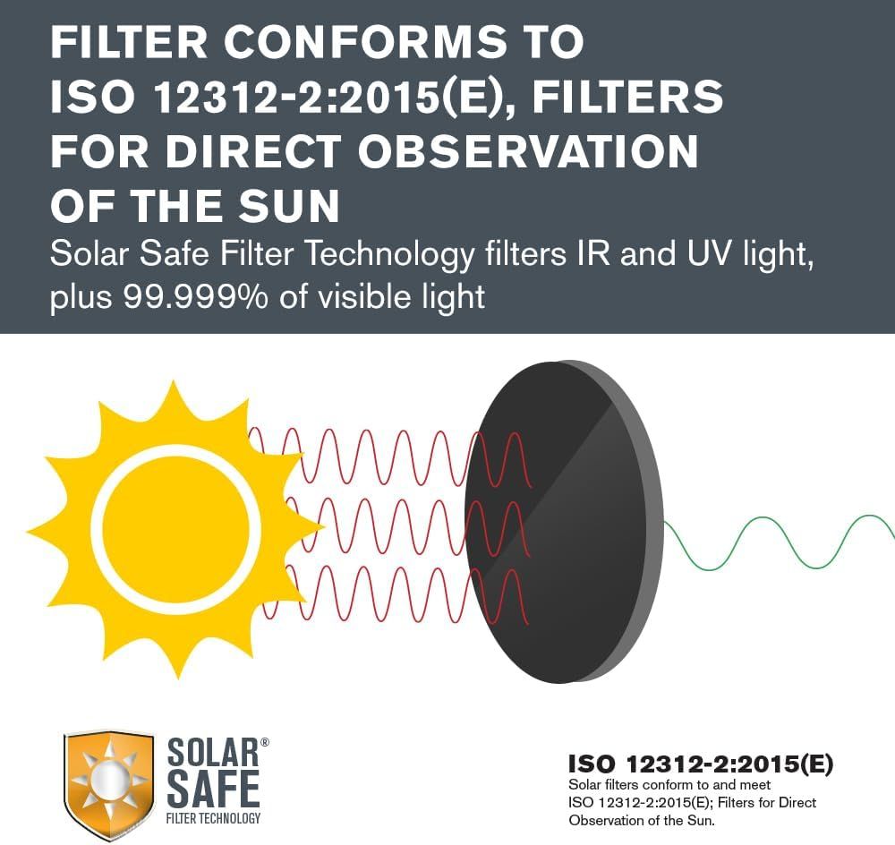 Celestron EclipSmart 2017 North American Total Solar Eclipse Binocular for Star and Sun Gazing, Black