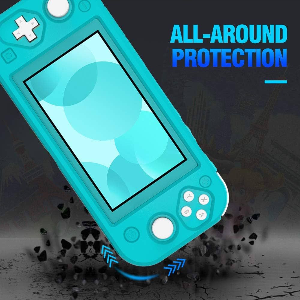 Nintendo Switch Lite - Silicon Skin - Protective Non Slip Cover Accessory - Shock Absorption Fall Protector Case