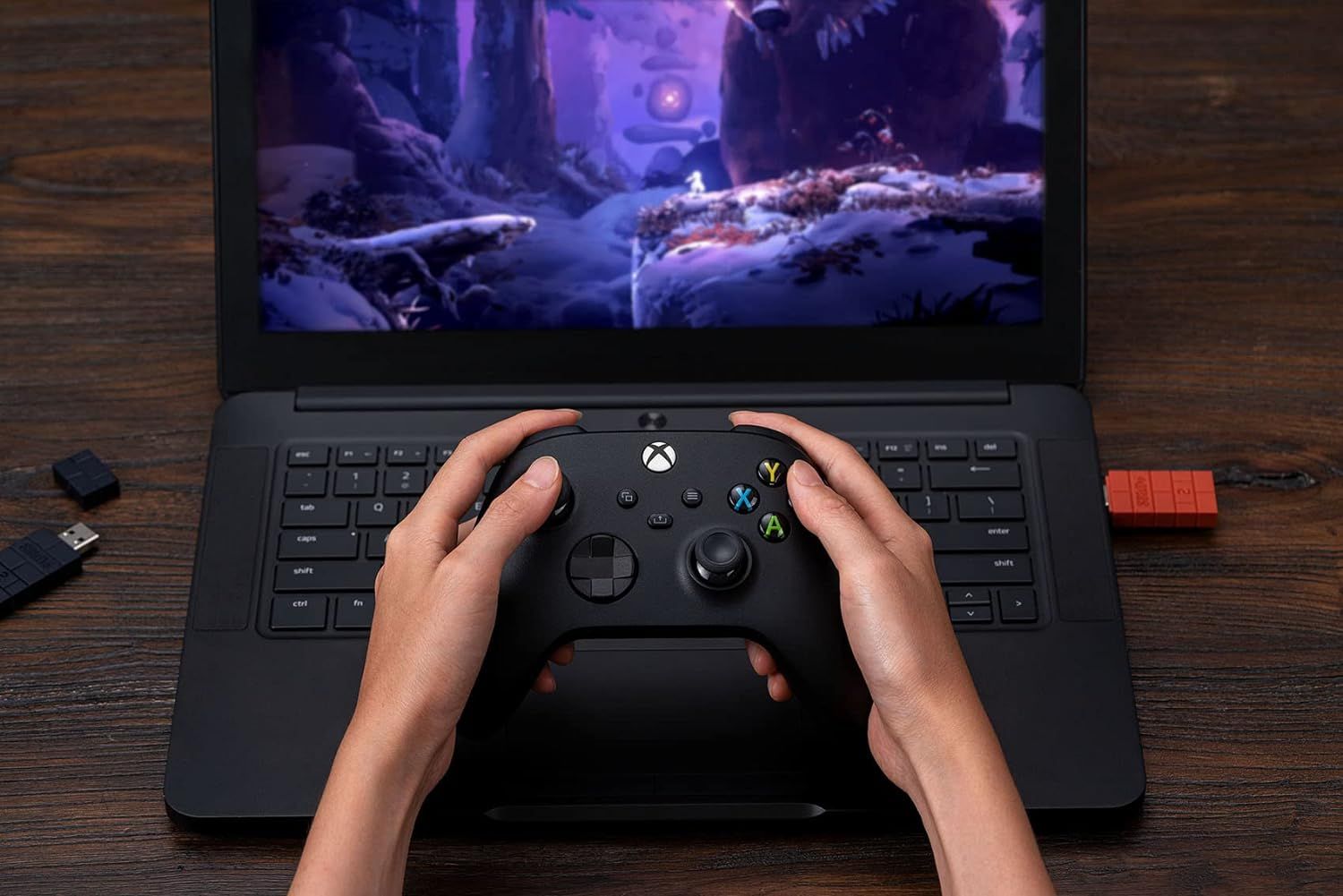 8Bitdo Wireless USB Adapter 2 for Switch, Windows, Mac & Raspberry Pi Connects with Xbox, Switch Pro& PS5 Controller