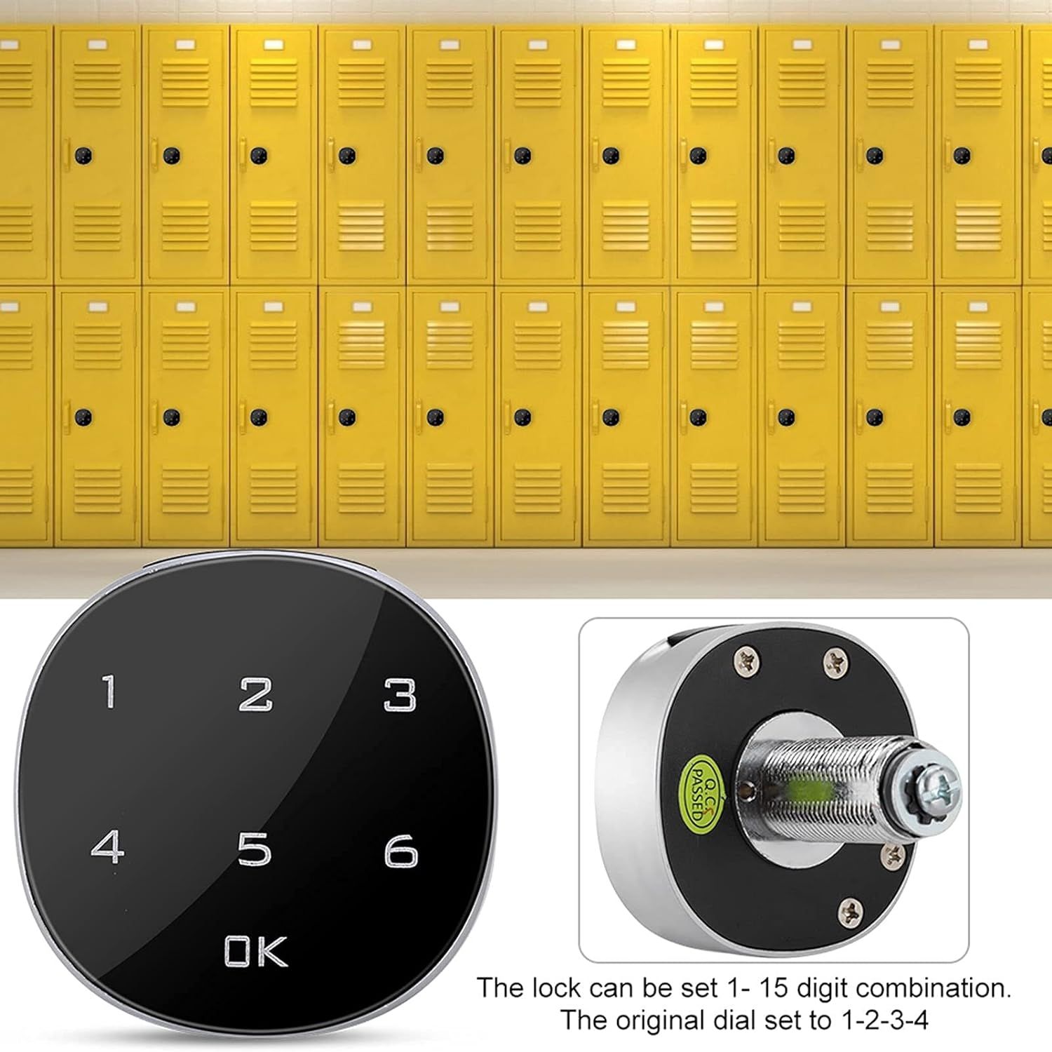 Safebros 6 Digit Digital Lock for HDB Mailbox/Drawers /Cabinet/Lockers-Easy No Drill Install