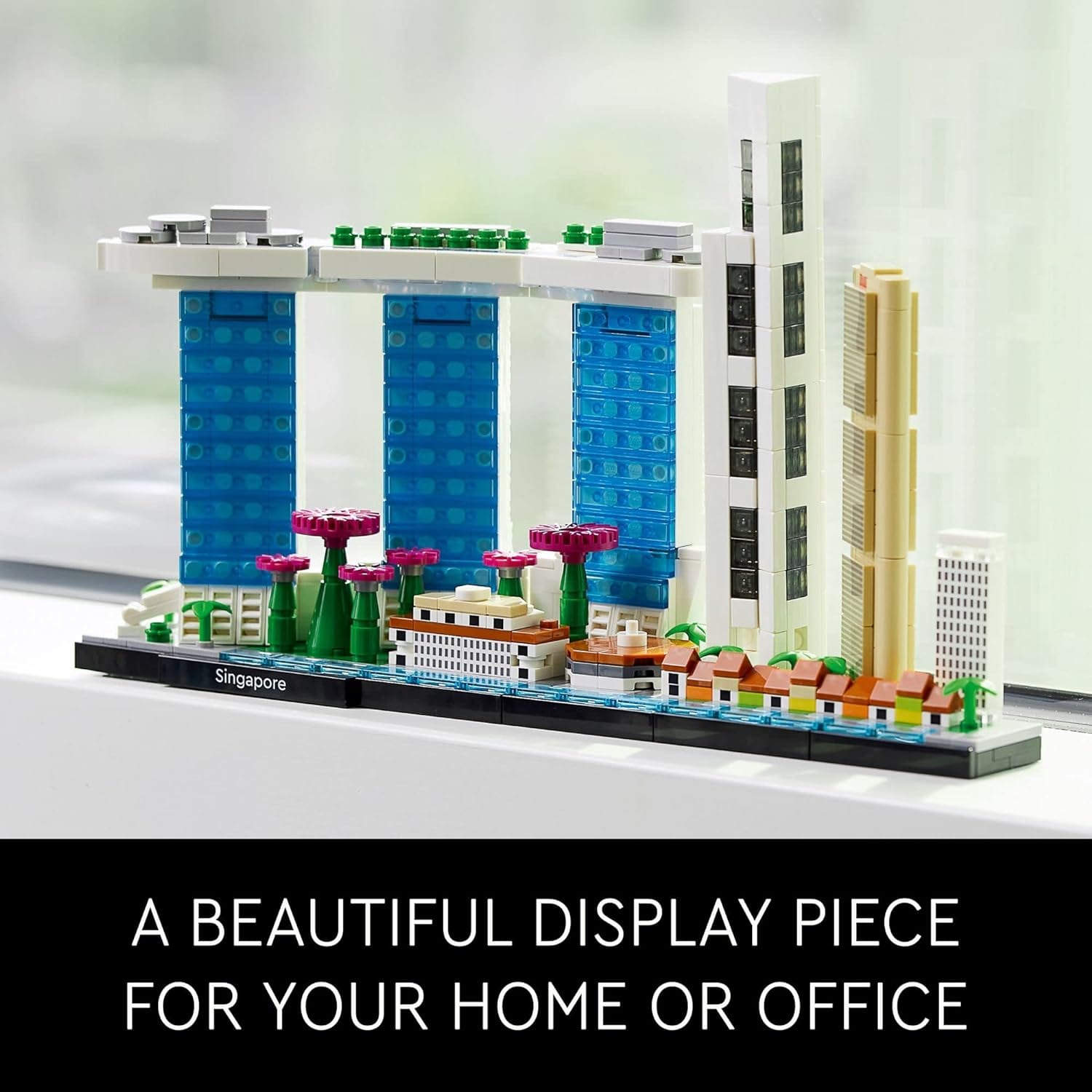 LEGO Architecture Singapore 21057 Building Set-Skyline Collection,Gift & Hobby DIY Architecture Construction Model
