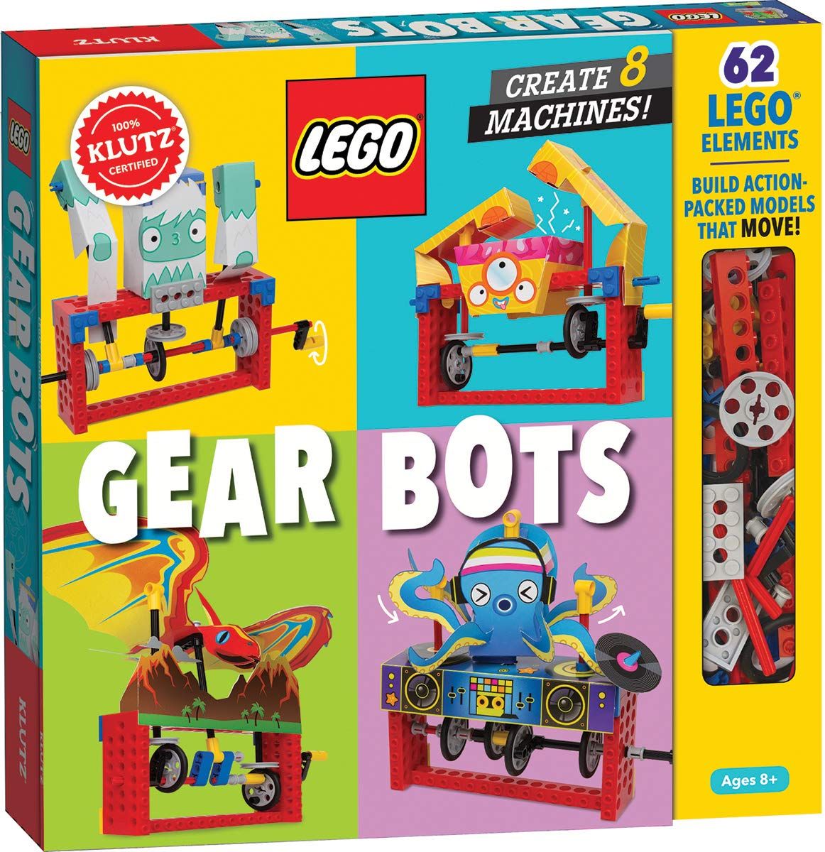 Klutz Lego Gear Bots Science/STEM Activity Kit for Children - Educational Game for Children