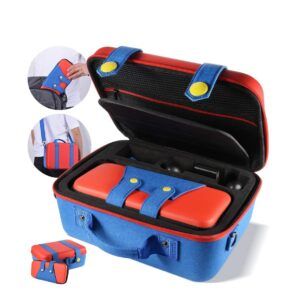 Safebros 2-in1 Carrying Case for Nintendo Switch OLED,Waterproof Travel Bag with Protective Carry cover,Hard Shell