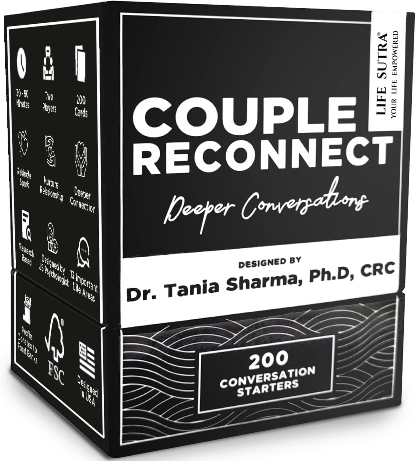 Life Sutra - Couple Reconnect Game/Card Game for Married Couples - 200 Couples Conversation Card - Speak Your Love Language - Designed by an American Psychologist