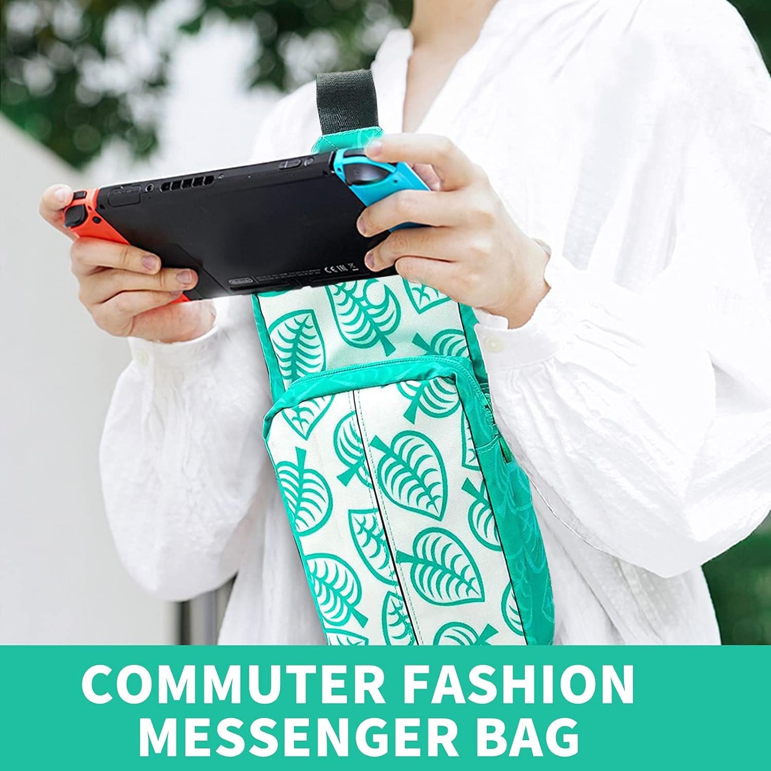 Nintendo Switch Portable Travel Carry Case-Protective Shoulder Bag-Holds OLED,Lite,Accessories-Backpack for Outdoor