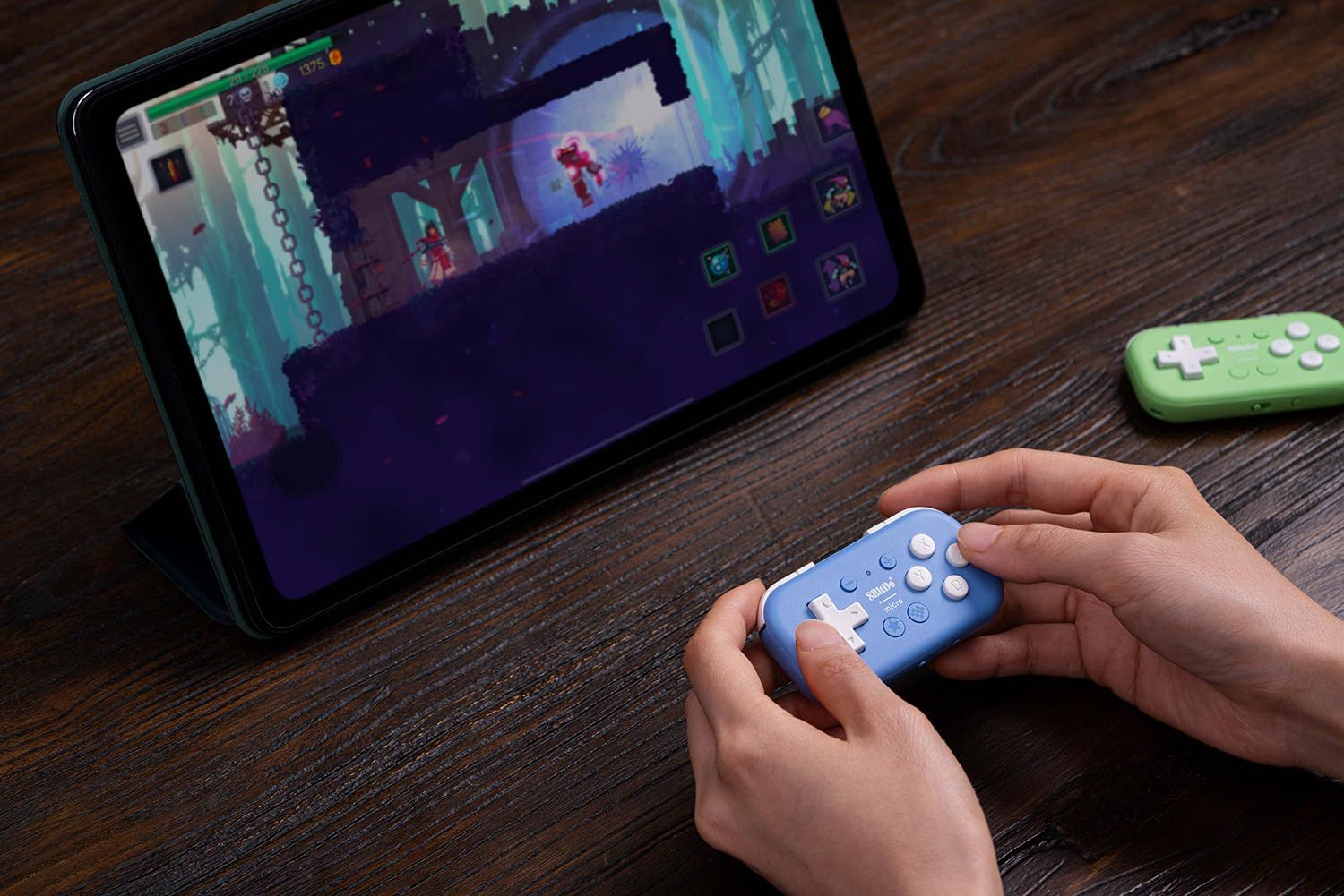 8Bitdo Micro Bluetooth Gamepad Pocket-sized Mini Controller for Switch, Android, and Raspberry Pi, Supports Keyboard Mode