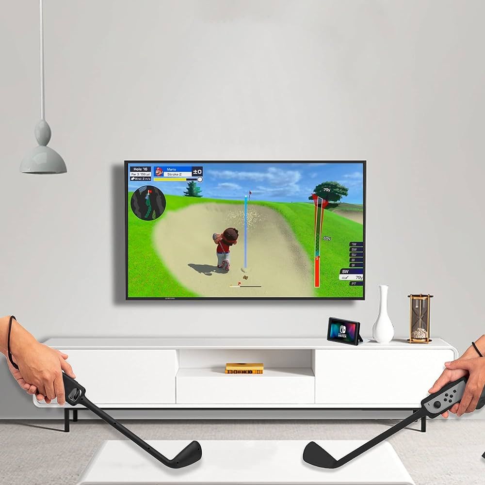 JYS Golf Clubs Joycon Holder - Pack of 2 - Realistic Golf with Joy-cons controllers - Nintendo OLED and Nintendo Gen 2&1