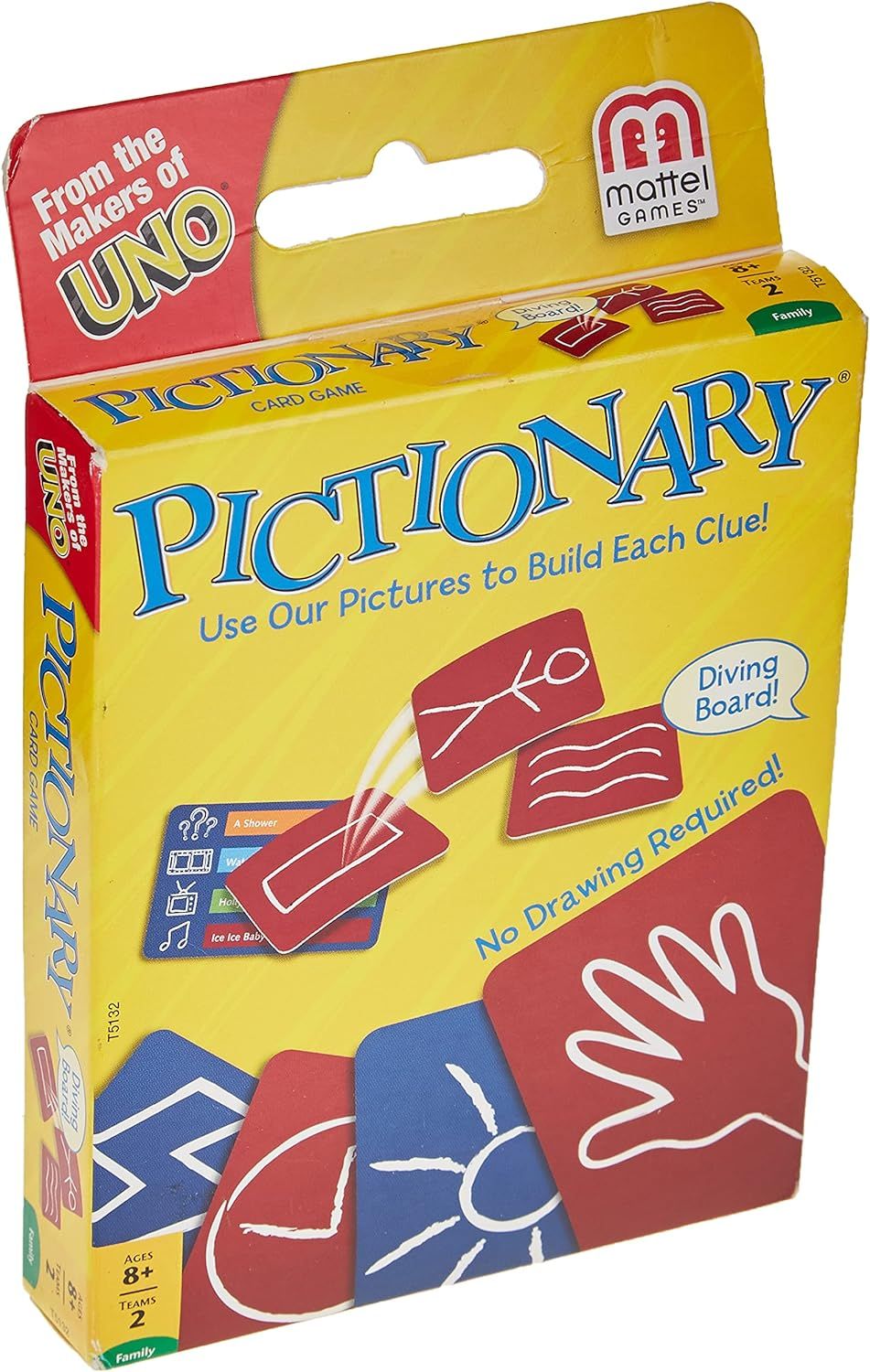 Pictionary Card Game, Mattels Fun Family or Adult Game Night, 8 Years and Older