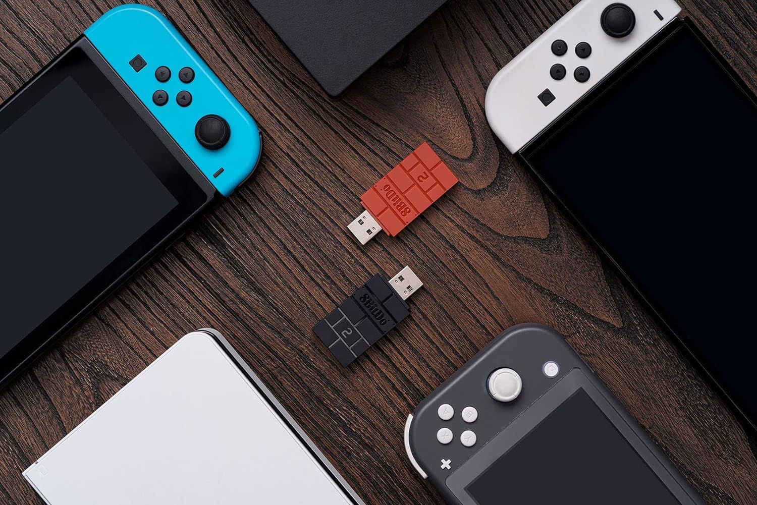 8Bitdo Wireless USB Adapter 2 for Switch, Windows, Mac & Raspberry Pi Connects with Xbox, Switch Pro& PS5 Controller