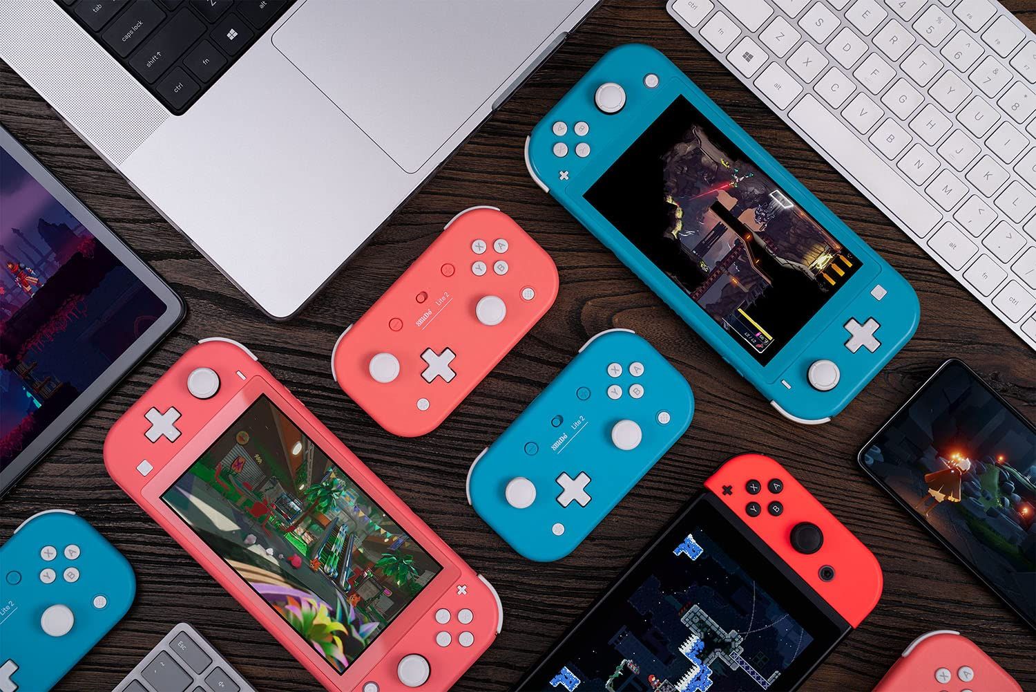 8Bitdo Lite 2 Wireless Bluetooth Controller - Motion Controls, Joysticks & Triggers -Switch, Android & Raspberry Pi