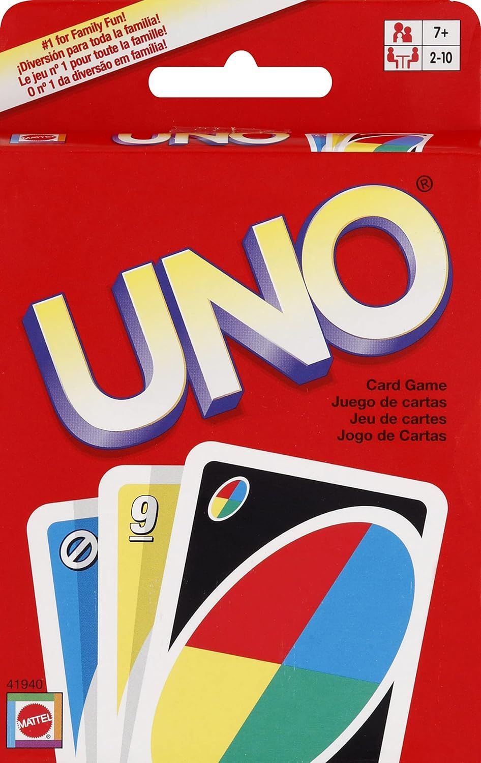 Classic Uno Card Game - Standard edition, Fun for Family and Party