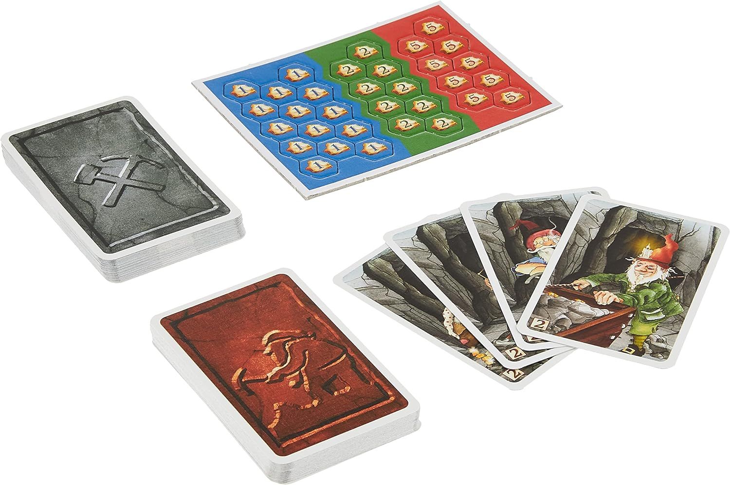 Saboteur 2 Game Expansion - Dwarves, gold mining, stealing Sabos and multi player family fun game