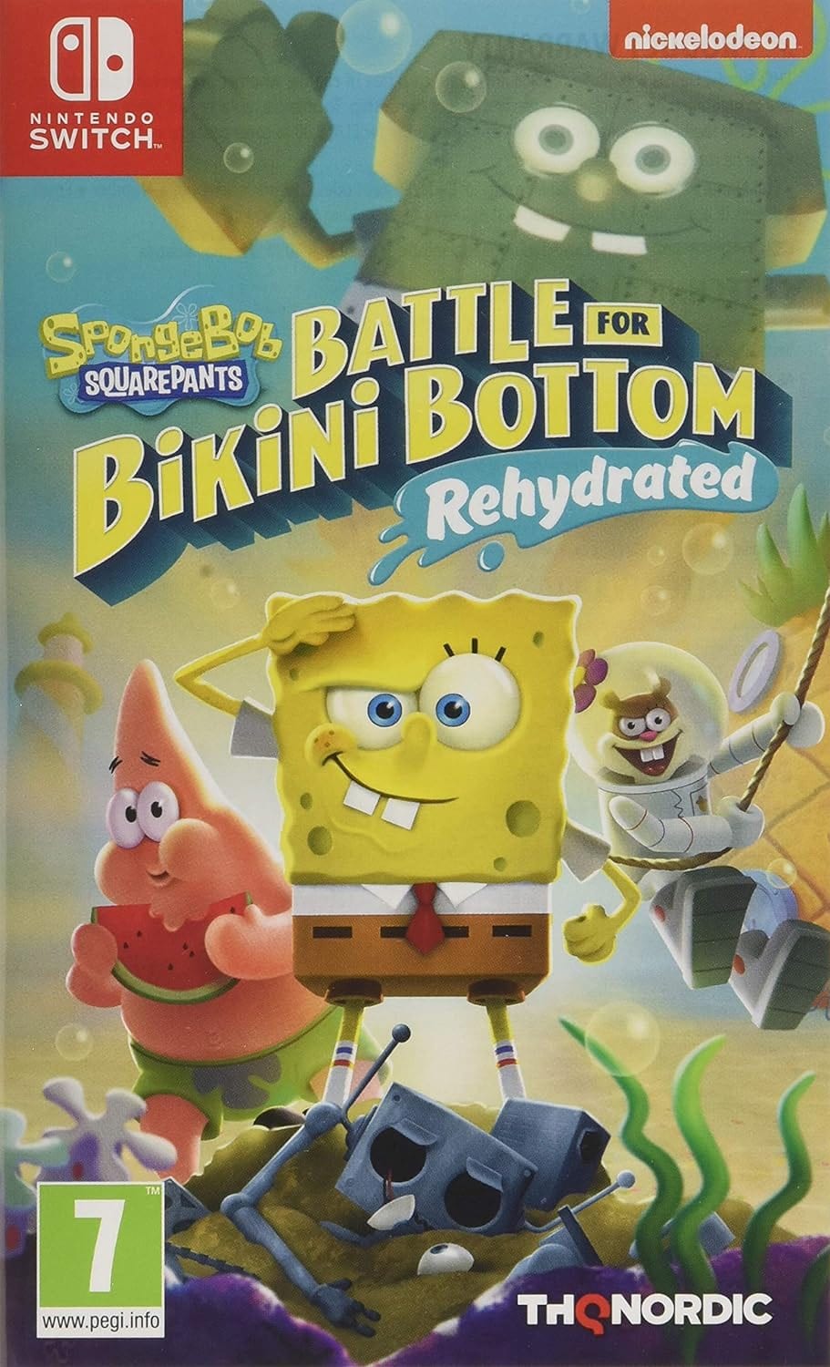 SpongeBob Squarepants: Battle For Bikini Bottom - Rehydrated - Nintendo Switch Children's Cartoon Game