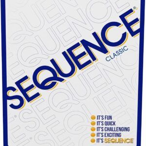 SEQUENCE- Original Version Multiplayer Fun Game with Folding Board, Cards and Chips