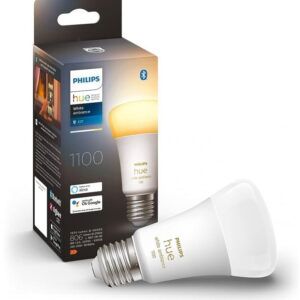 Philips Hue White Ambiance E27|A60 Smart Bulb, Lumens, Bluetooth & Zigbee Compatible (Hue Hub Optional), Works with Alexa & Google Assistant