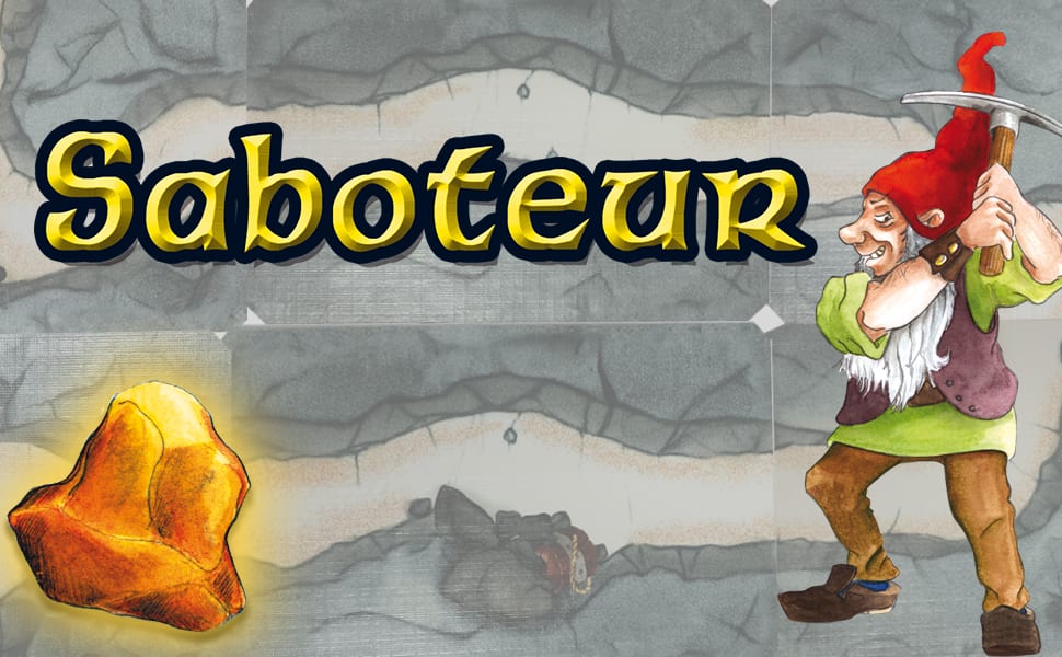 Saboteur Card Game - Dwarves, gold mining, stealing Sabos and multi player family fun game