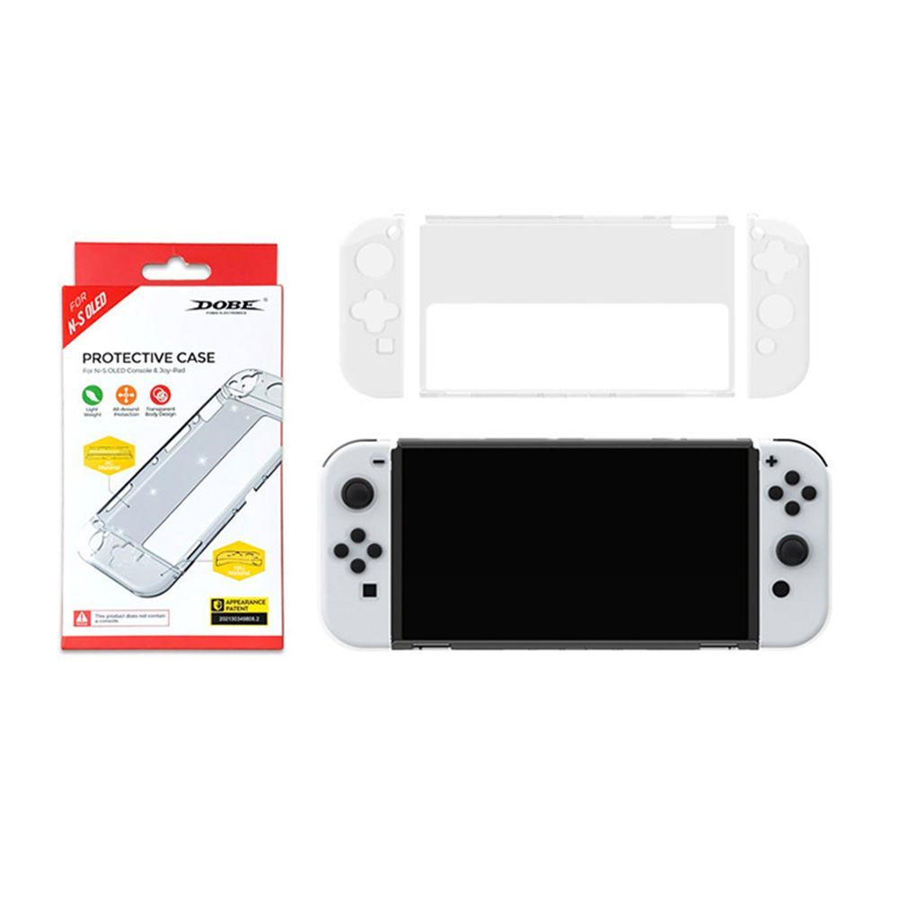 Nintendo Switch OLED Protective Cover Case - PC+TPU All Around Protective Crystal Case Shock Absorption - TNS-1133C