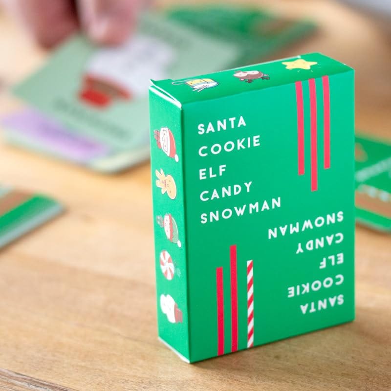 Santa Cookie Elf Candy Snowman - Fun Family and Group Card Game - Christmas Twist on Taco Cat Pizza game