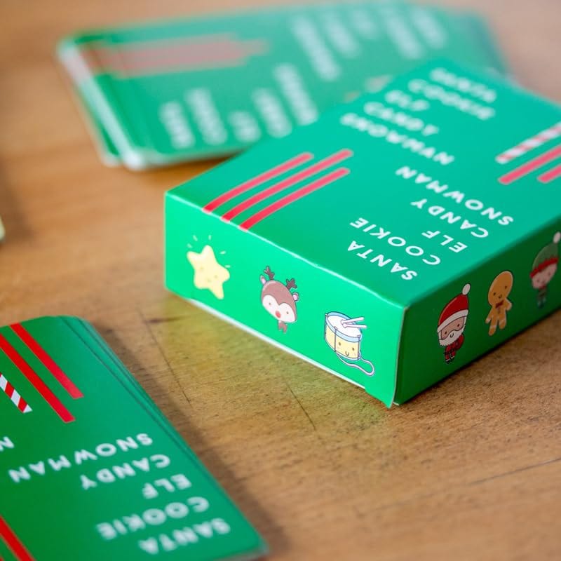Santa Cookie Elf Candy Snowman - Fun Family and Group Card Game - Christmas Twist on Taco Cat Pizza game