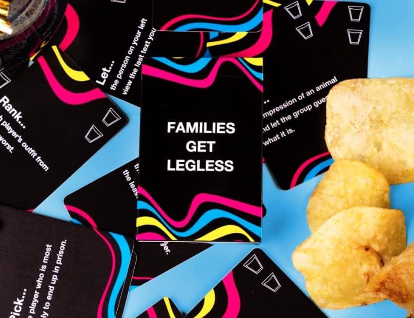 Families Get Legless - The ultimate family drinking game, great as a hen & stag party drinking card game for adults