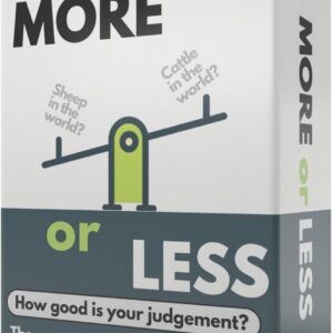 More or Less Card Game- How Good Is Your Judgement? 2+ Players | Adults & Kids