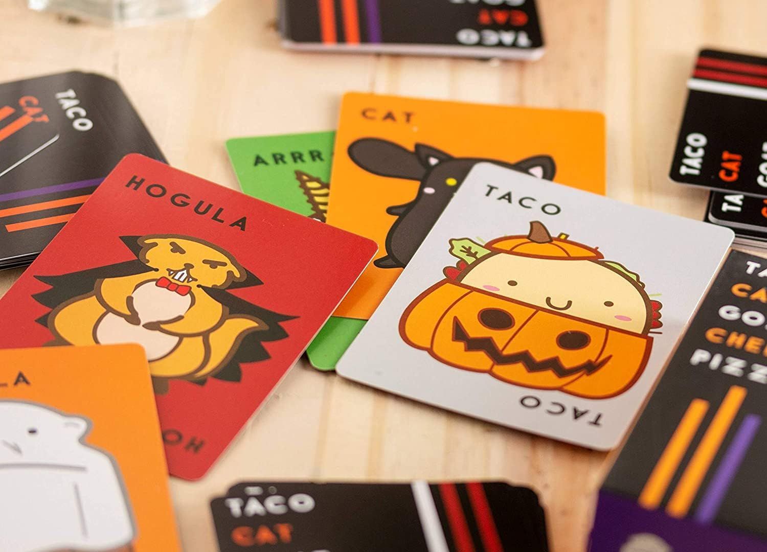 Taco Cat Goat Cheese Pizza Halloween Edition - Fun Family & Children Card Game