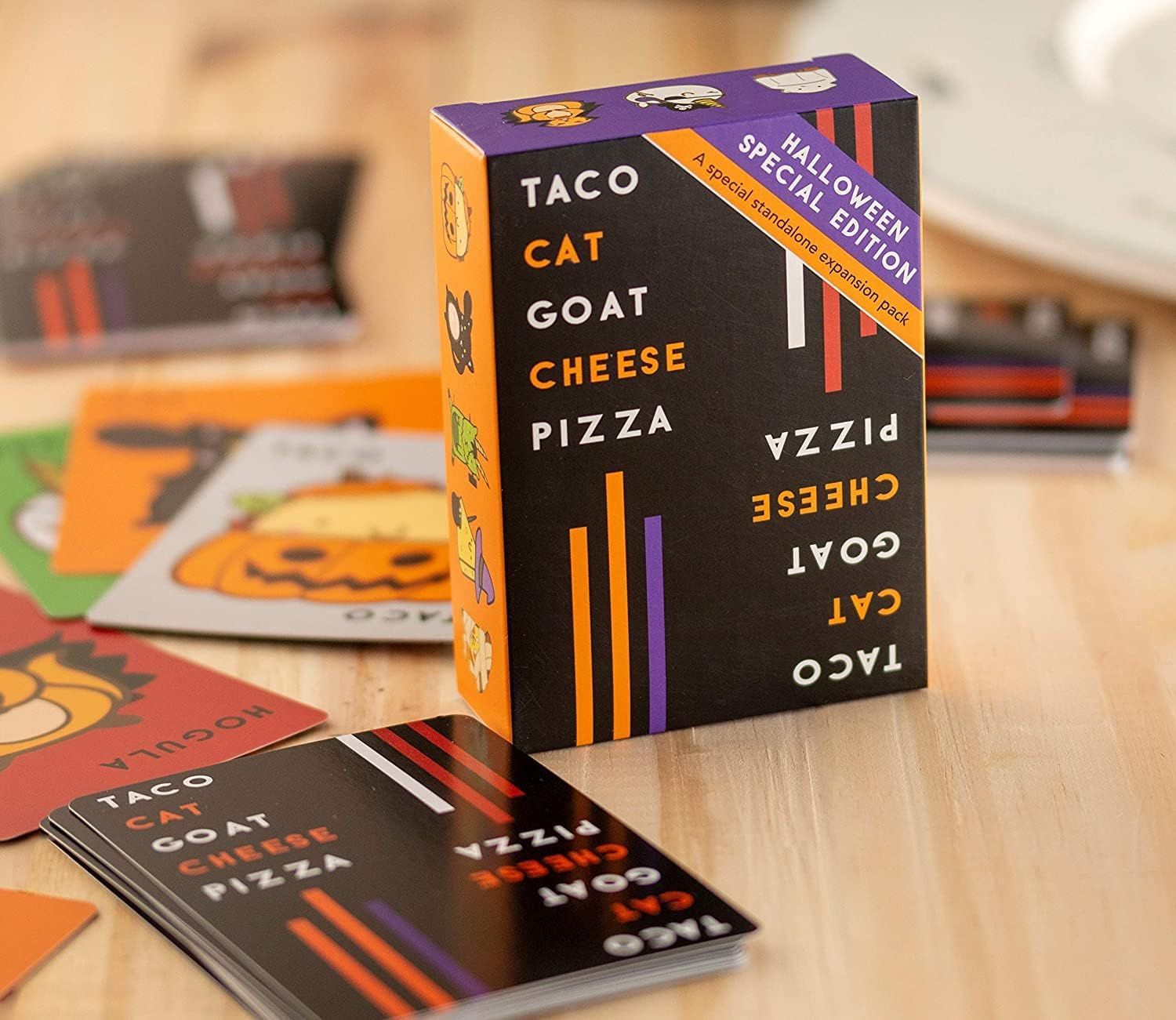 Taco Cat Goat Cheese Pizza Halloween Edition - Fun Family & Children Card Game