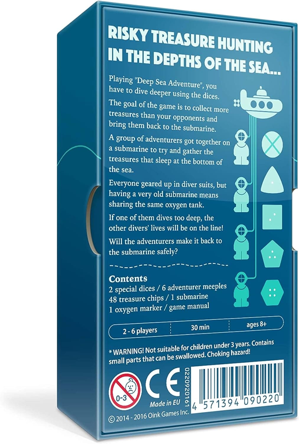 Deep Sea Adventure Board Game • Dice Strategy Board Games for Funny Games Nights -for Adults & Children - 9-99 Year Olds