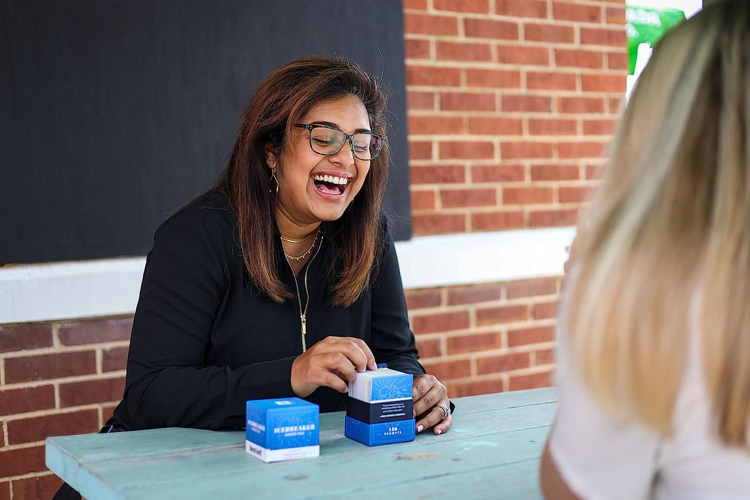 Icebreaker Deeper Talk Deck - BestSelf Conversation Starter Card Pack to Deepen Friendships with 150 Prompts