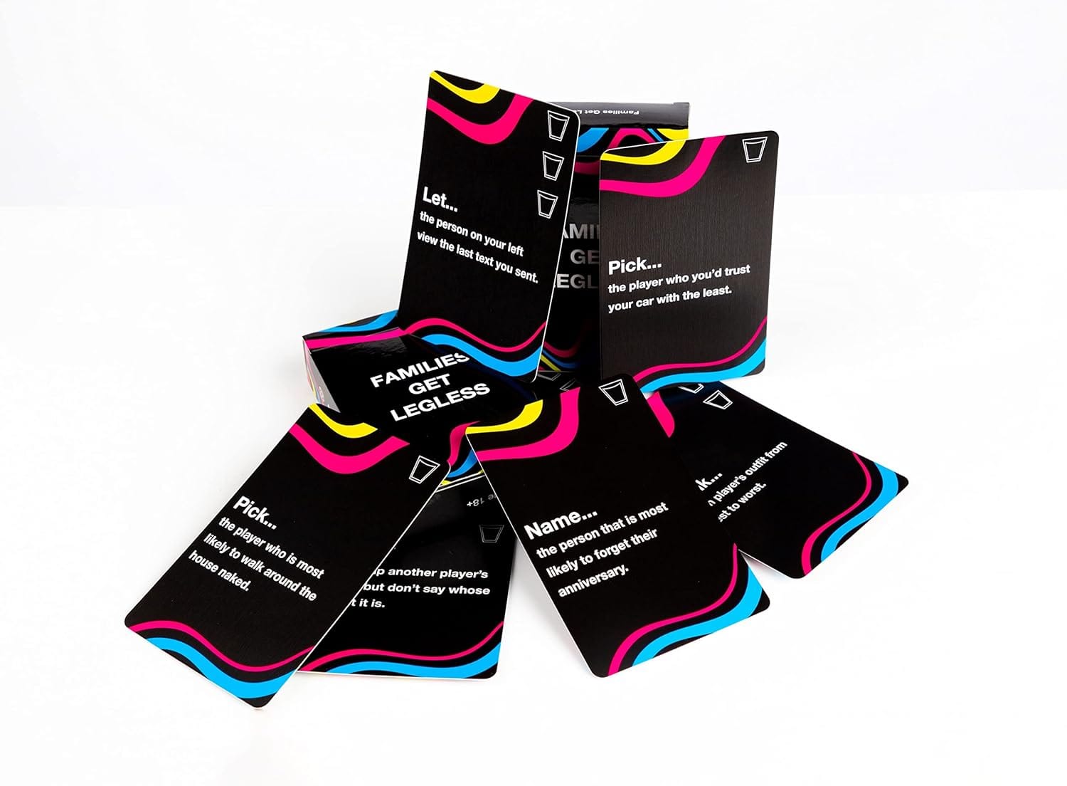 Families Get Legless - The ultimate family drinking game, great as a hen & stag party drinking card game for adults