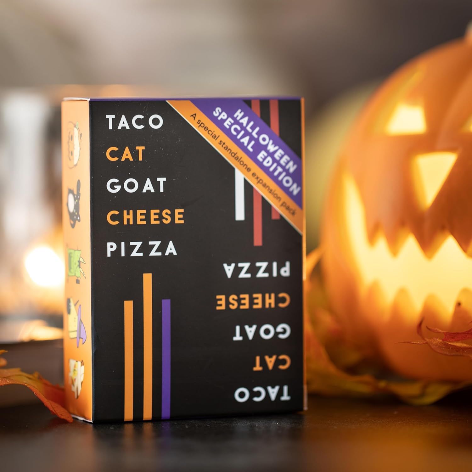 Taco Cat Goat Cheese Pizza Halloween Edition - Fun Family & Children Card Game