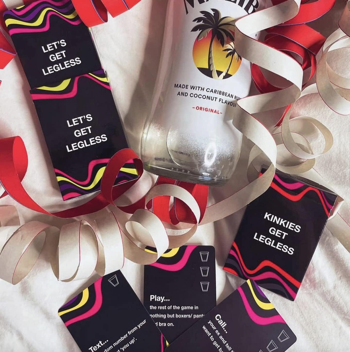 Kinkies Get Legless Drinking Card Games- Drink or Dare Game-Fun Adult Drinking Game, Hen & Stag or Other Parties