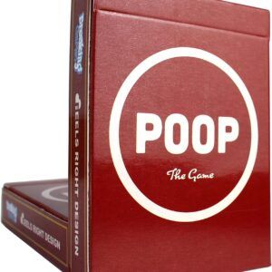 (SG) Poop The Game - Hilarious Family-Friendly Card Game for Ages 6 &Up - Perfect for Game Night & Parties - 2-5 Players