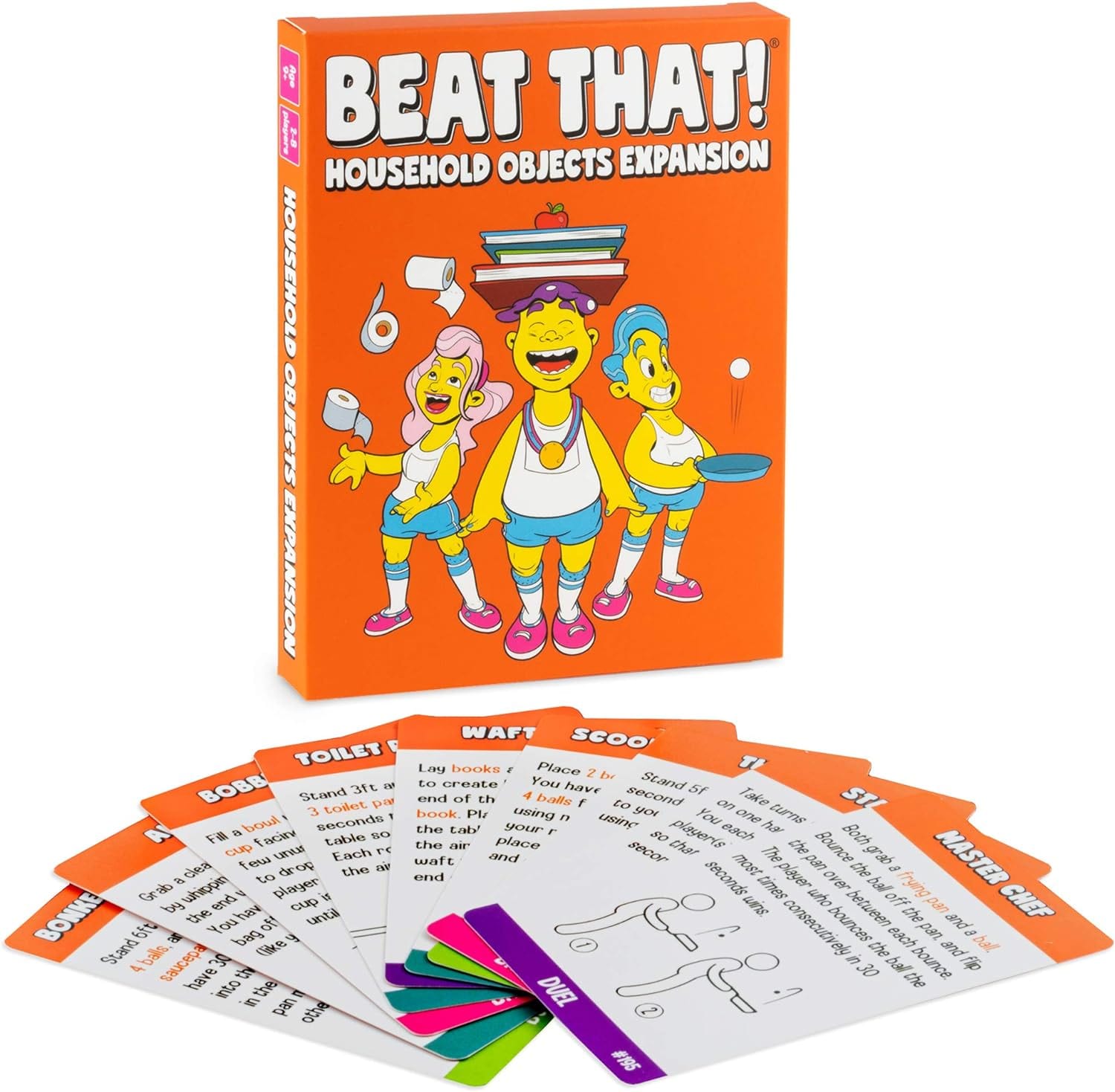 Beat That! Game Household Objects Expansion Card Game [Family Party Game for Kids & Adults]