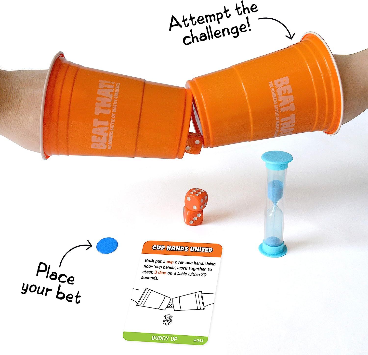 Beat That! - The Bonkers Battle of Wacky Challenges Card Games - Family Game Night - Party Game for Kids & Adults