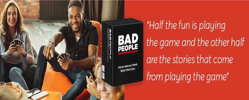 BAD PEOPLE - Fun Card Game for Adults - Find Out What Your Friends Really Think of You