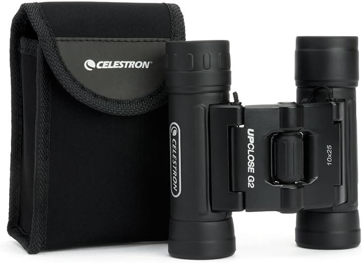 Celestron – UpClose G2 10x25 Binocular – Multi-coated Optics for Bird Watching, Wildlife, Scenery and Hunting – Roof Prism Binocular for Beginners