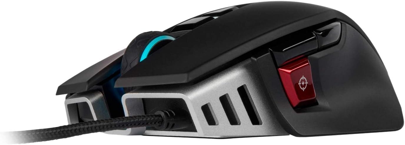 Corsair M65 RGB Elite – Wired FPS and MOBA Gaming Mouse– 18,000 DPI Optical Sensor , Black