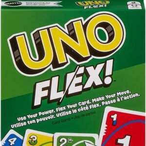 UNO Flex Card Game, Fun Games for Adult and Party Game Night, 2 to 6 Players