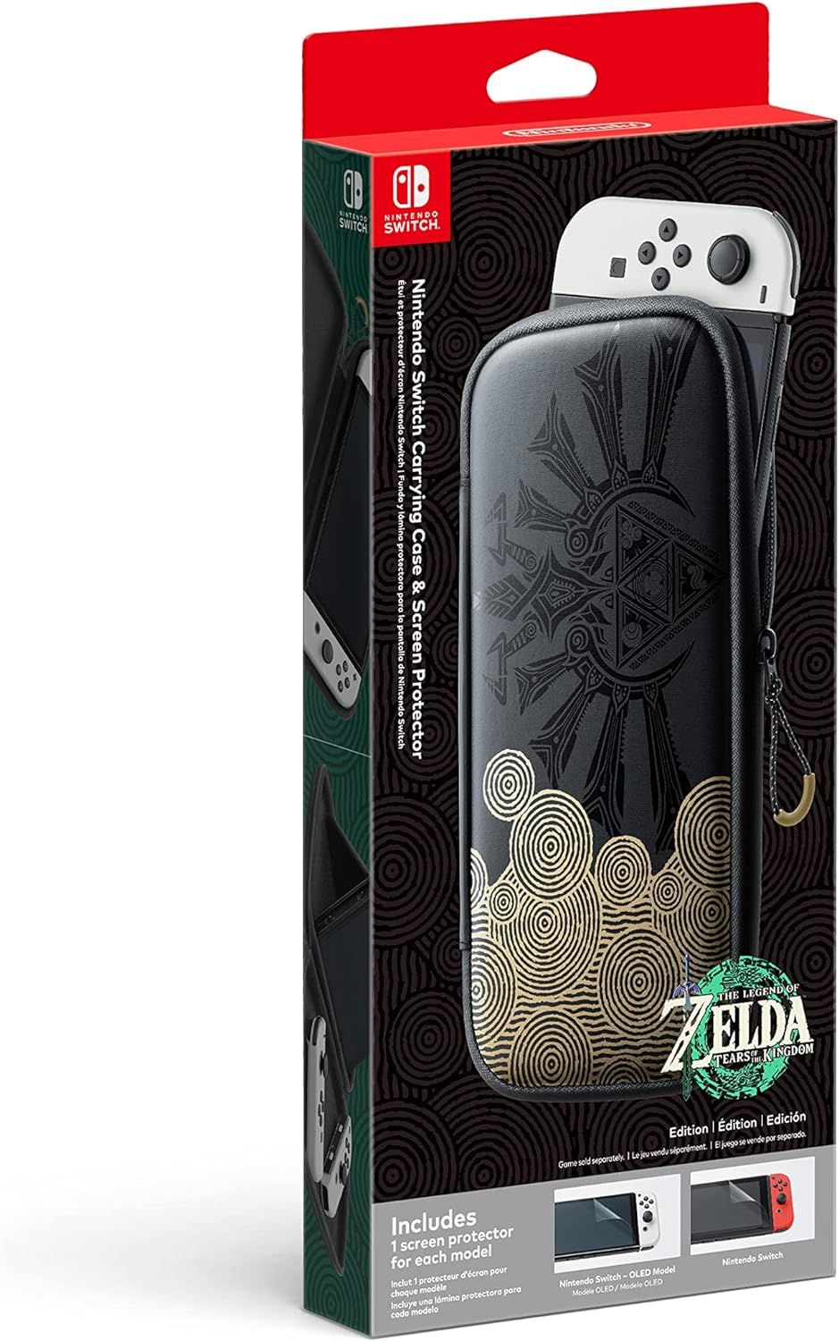 Nintendo Switch Carrying Case (OLED & Gen 2) & Screen Protector - Legend of Zelda: Tears of the Kingdom Edition