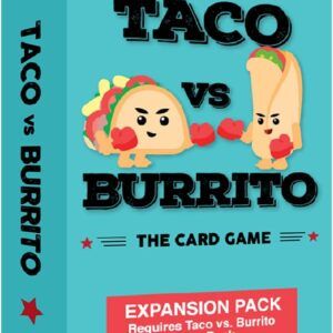 Taco vs Burrito Foodie Edition Expansion Pack - Requires Taco vs Burrito Core Game- Card Game for Families, Friends, Adults, Teens & Kids